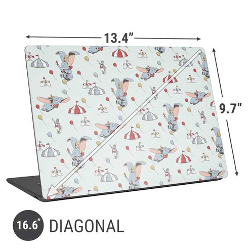 Disney Dumbo Vintage Pattern Universal Laptop 16.6in (13.4 x 9.7in) Skin